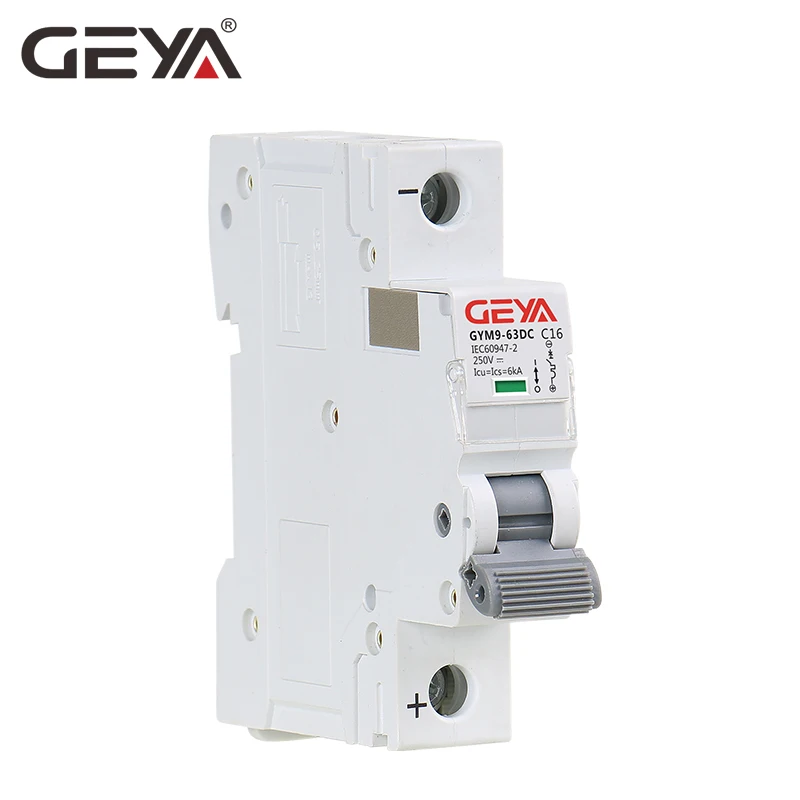 GEYA Din Rail DC MCB 6KA 1P 250V 6A 10A 16A 20A 25A 32A 40A 50A 63A Автоматический выключатель|Автоматические