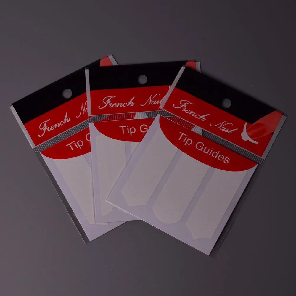Наклейки для французского маникюра 10 шт. наклейки нейл-арта трафареты ногтей