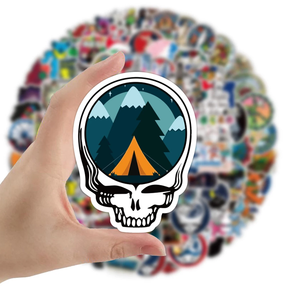 1050100pcs rock music grateful dead cool stickers aesthetics skateboard laptop motorcycle phone bike sticker decal kid toy free global shipping