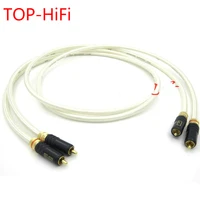 top hifi wbt 0144 gold plated rca plug qed signature ofc silver plated audio amplifier cd player interconnect rca cable