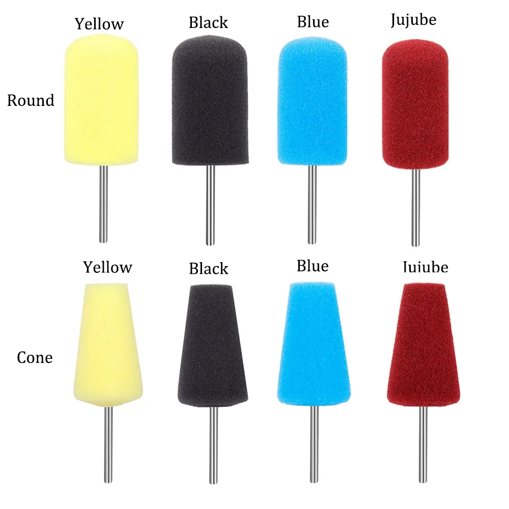 Полировальная губка для автомобильных колес Полировочная с хвостовиком круглая