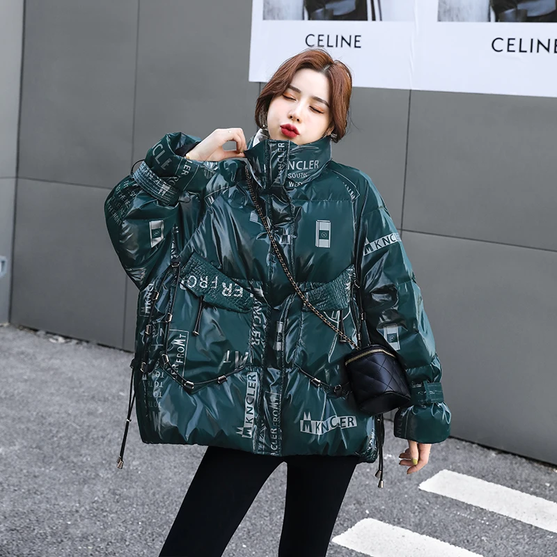 90 White Duck down Jacket Women's Mid-Length Winter New Large Size Loose Slimming and Fashionable Disposable Coat