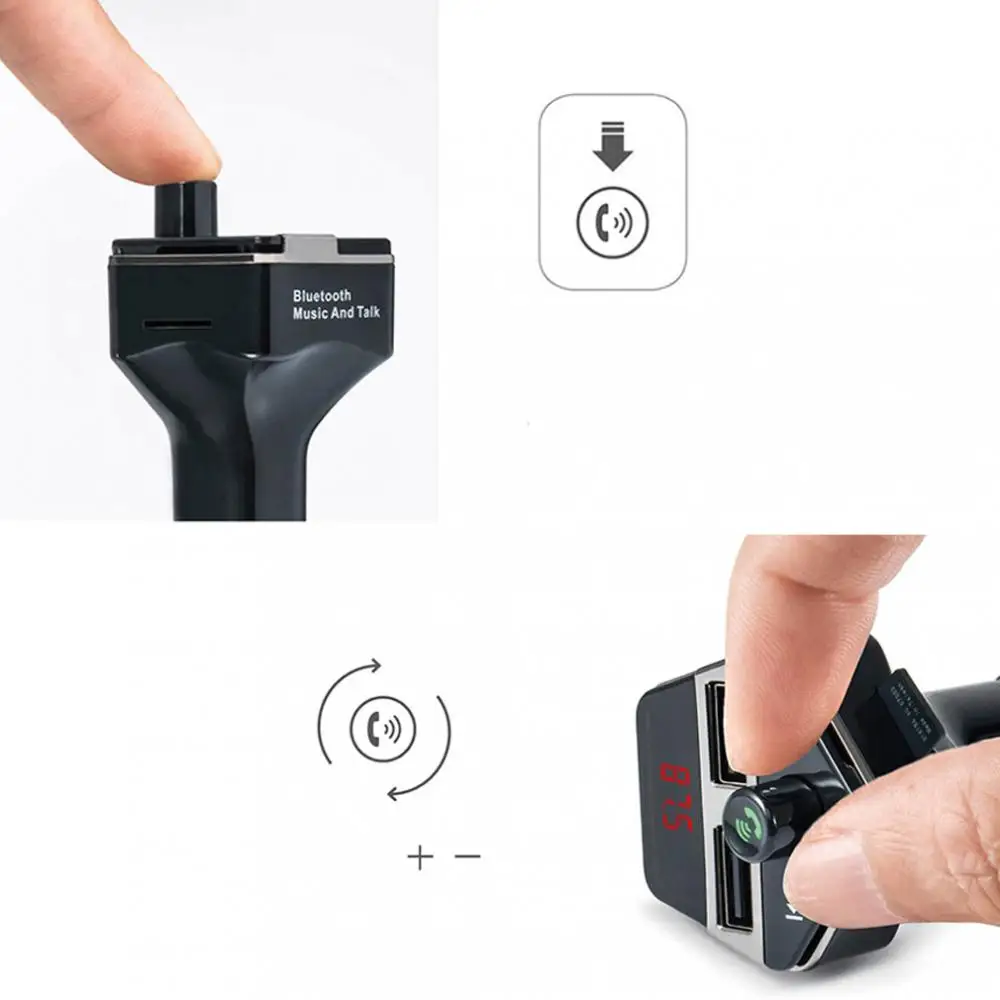 ЖК комплект беспроводной связи Bluetooth для автомобиля fm передатчик радио плеер