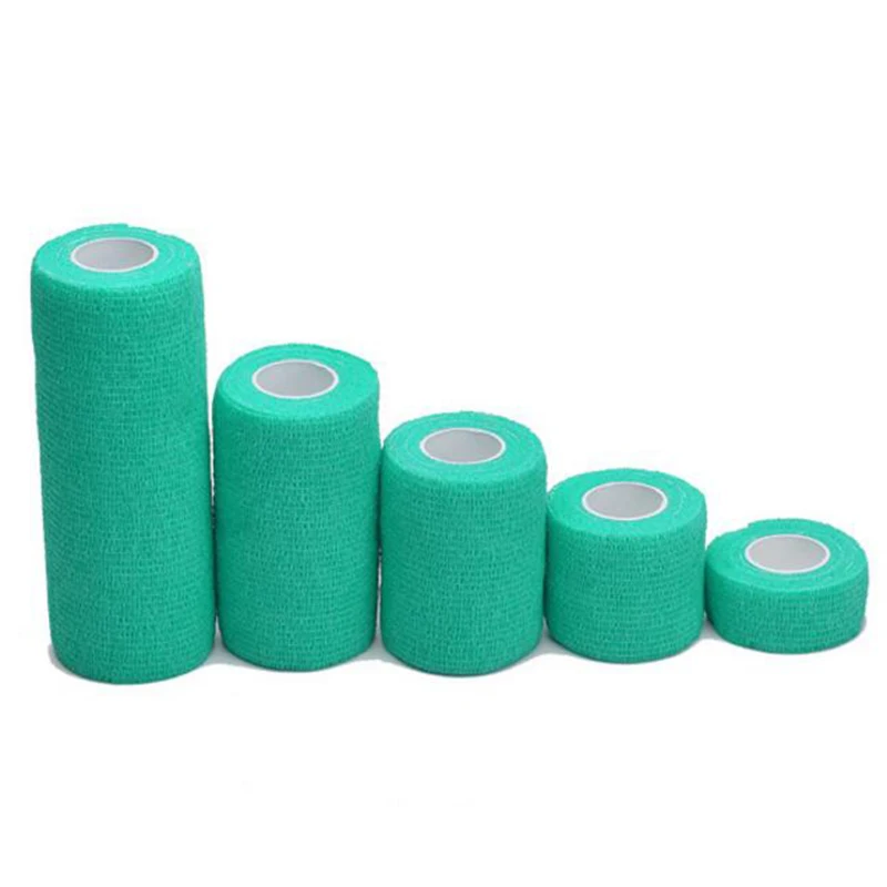 Color as shown 1Pcs Protective Self-adhesive Elastic Bandage Color Non-woven Self-adhesive Bandage Tattoo Bandage Medical Tape For Camping Sports - Цвет: Color as shown