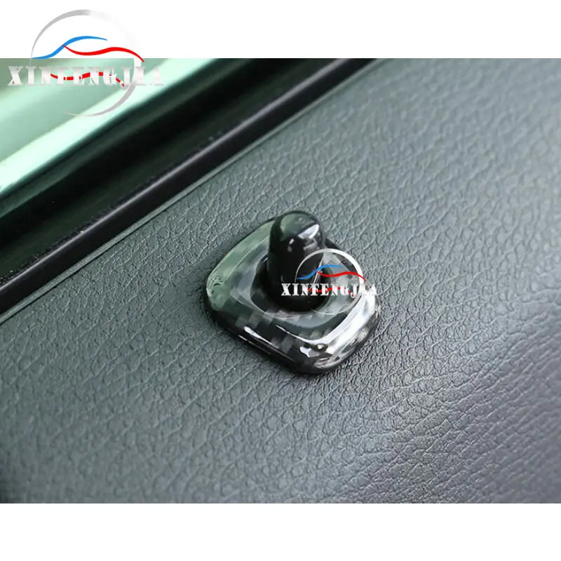 

For BMW X1 X2 F47 F48 16-19 4* Carbon Fiber Color Door Lock Pins Pin Cover Trim