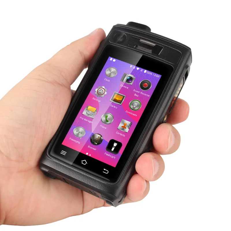 Рация UNIWA A19S 3 ГБ + 32 4800 мАч сенсорный экран Android 6 0 16 МП POC Zello ночное видение NFC SOS 4G
