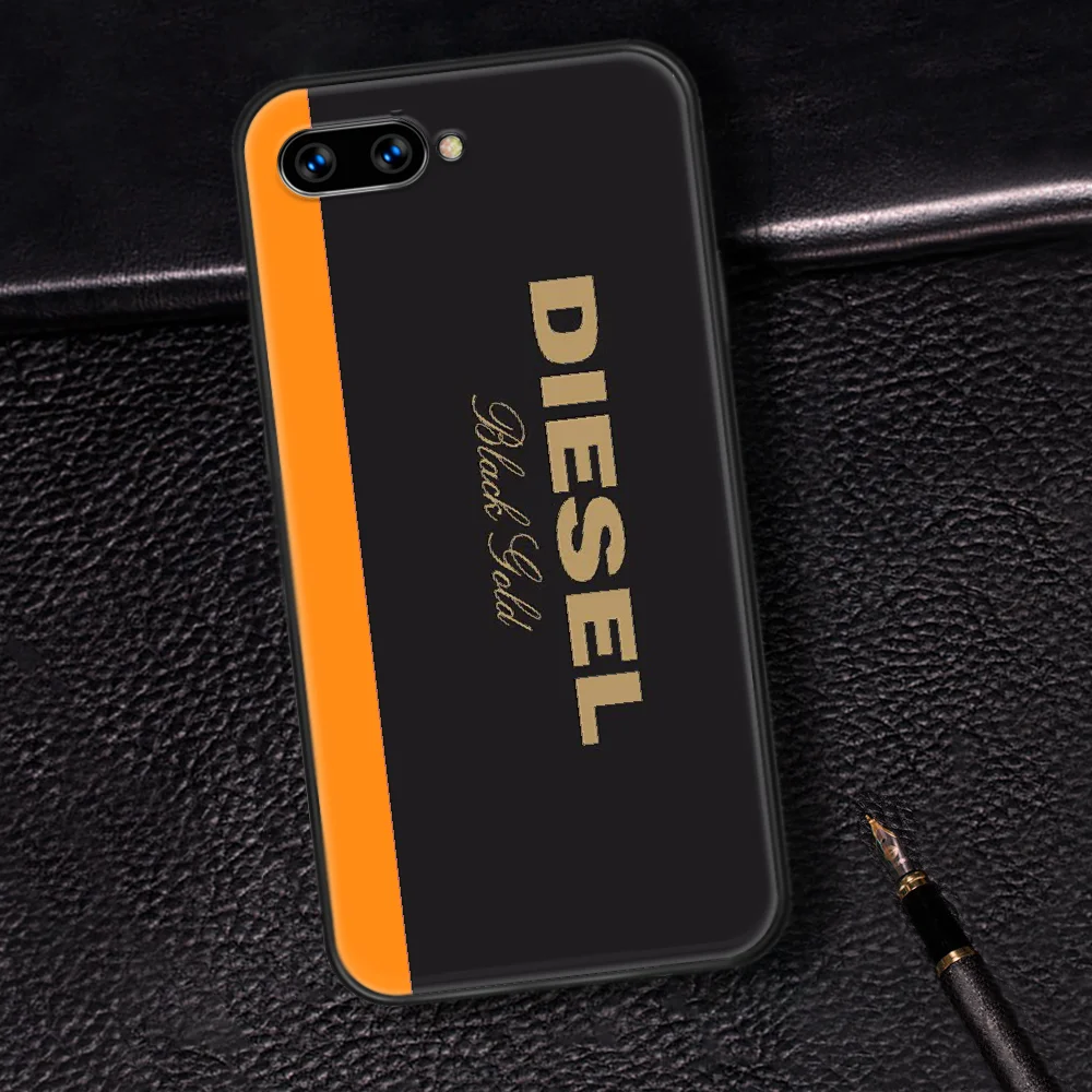 

Personality Fashion Brand DIESEI Phone Case Cover Hull For HUAWEI Honor 6A 7A 7C 8 8A 8S 8x 9 9x 10 10i 20 Lite Pro black Back