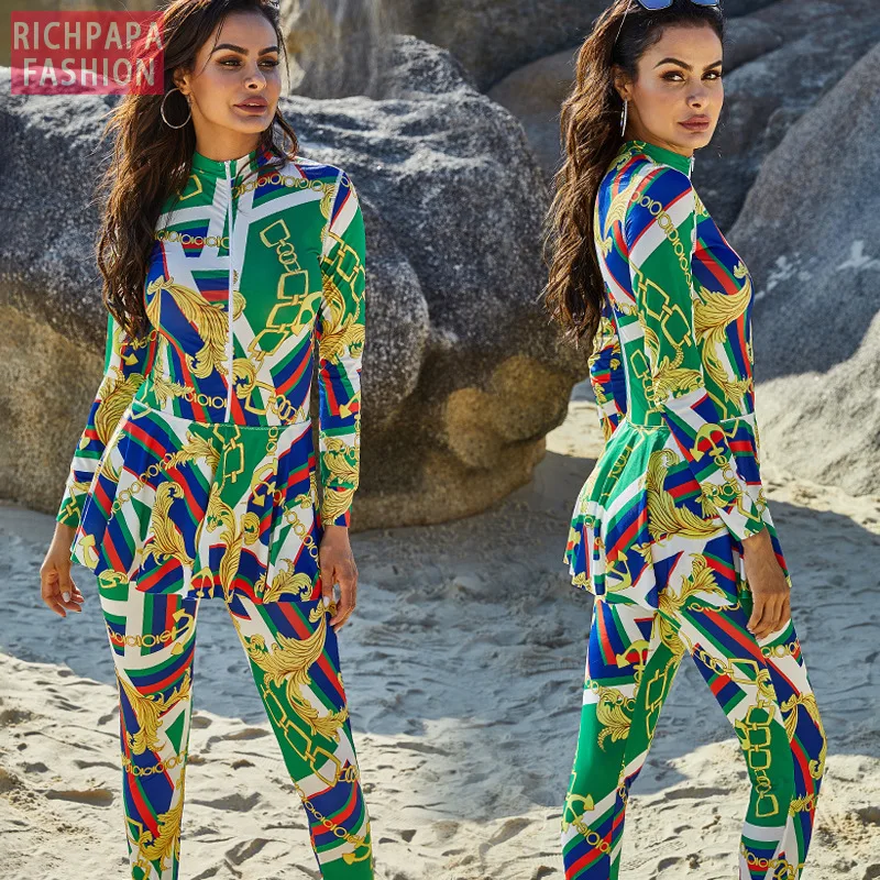 Muslim Swimming Suit For Burkini Fashion Swimwear Women Swimsuit Long Sleeve Arabic Turkey Pakistani Islamic Swim Wear | Спорт и