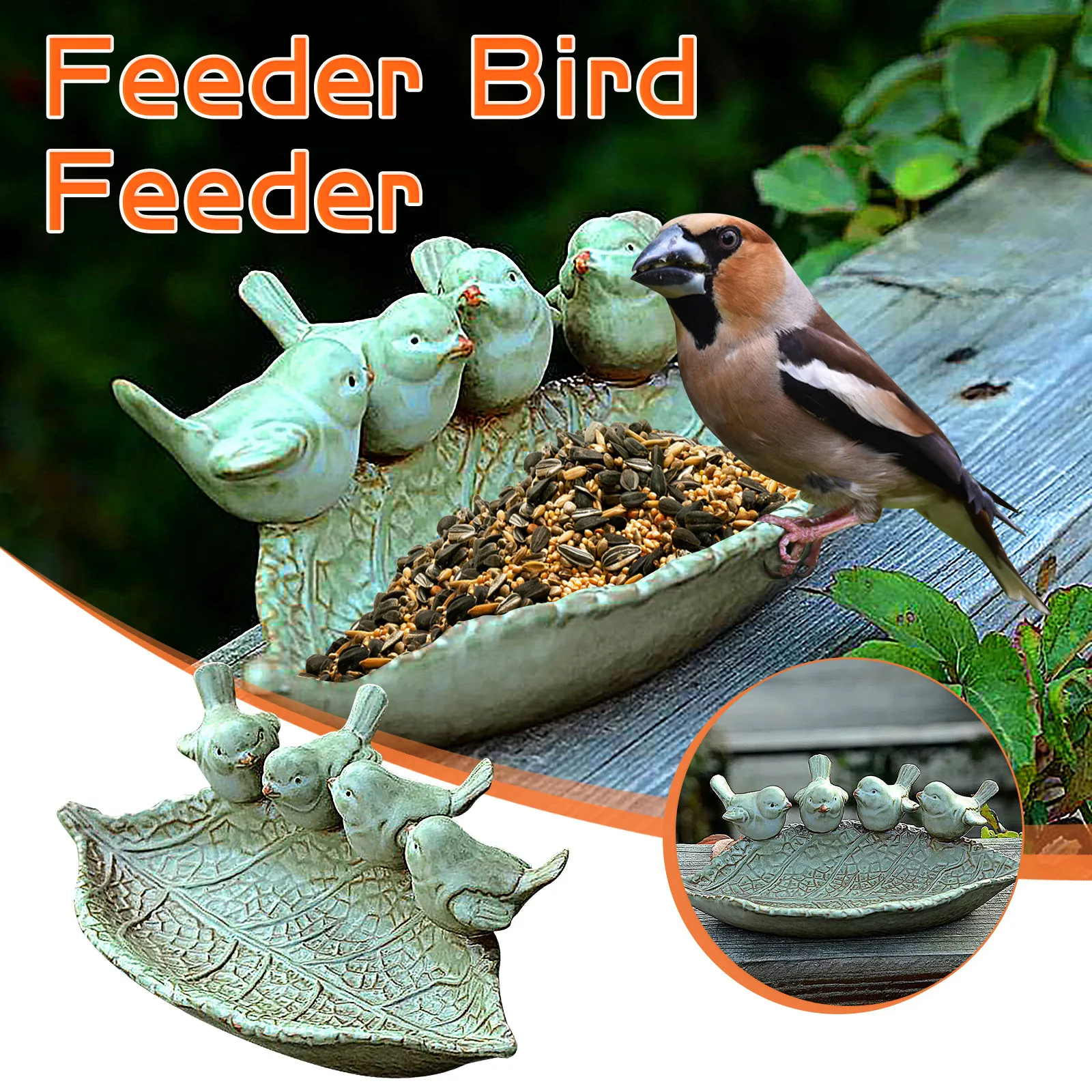 Bird Feeder Gardening Creative Home Fruit Tray Ornaments Birds Accessories кормушка для птиц #9 | Дом и сад