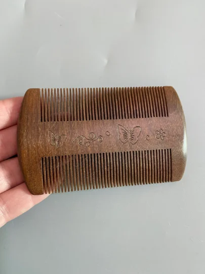 

Деревянная старомодная расческа для волос ручной работы, Детская расческа для волос