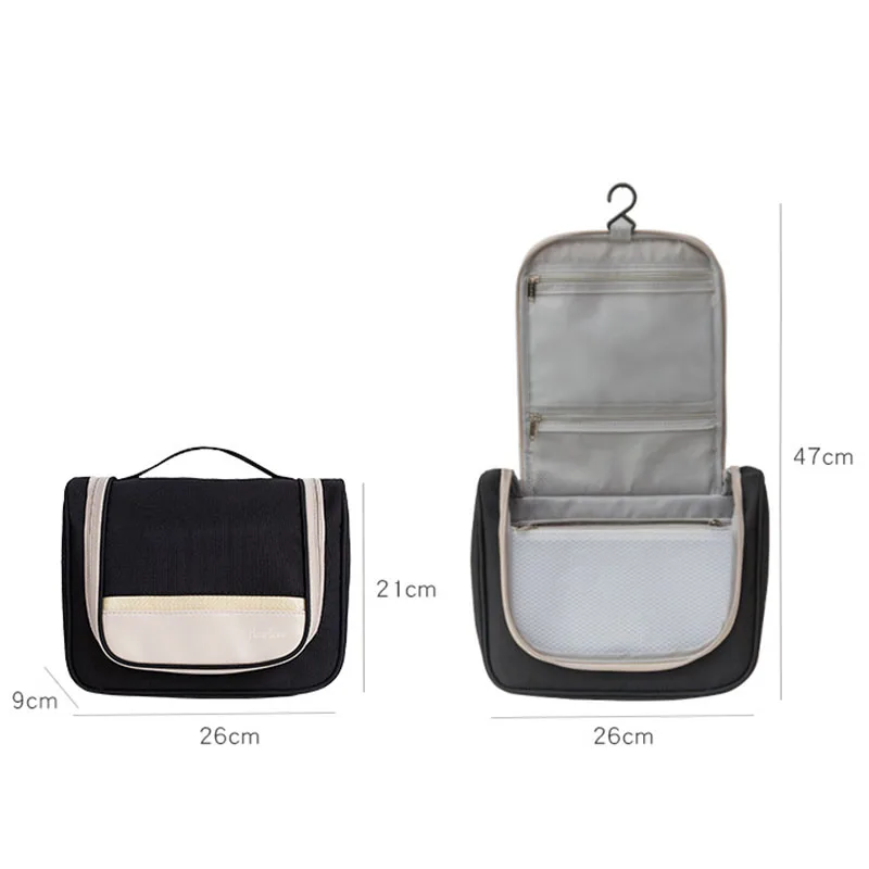 oxford cloth carry cosmetic bags organizer high capacity waterproof multifunction bathroom organizer wash bag travel set handbag free global shipping