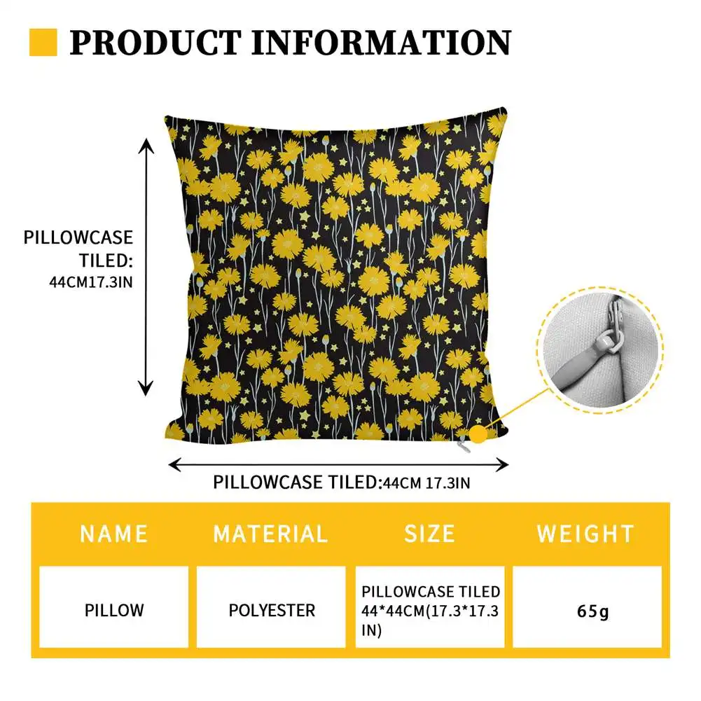 HUGSIDEA Elephant Cushion Flowers Pillow Square Throw Cover Animal Case Chair Sofa Home Decor Car Backing Block | Дом и сад