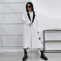 ladies long trench coat spring and summer new yamamoto style fashion cardigan thin casual large size trench coat