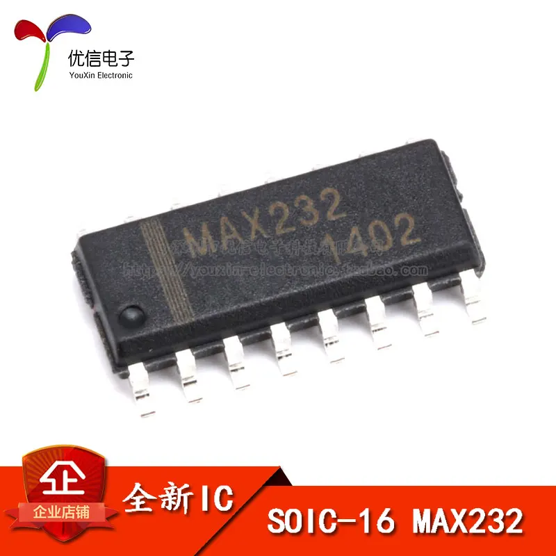 Чип MAX232 RS-232 Интерфейс IC/двойной оптический трансивер лапками углублением SOP-16 |