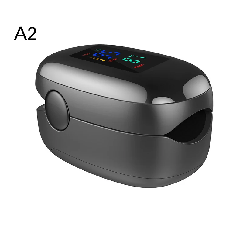 Пульсоксиметр Пальчиковый A2 профессиональный портативный с OLED-экраном для