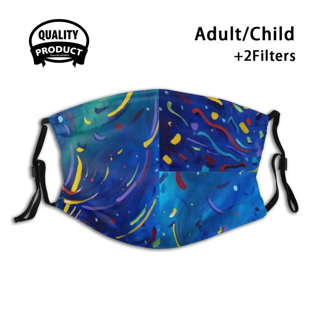 

Celebration 1 By Ruthie Swedlund Face Mask Anti Dust Filter Men Women Kids Girl Boy Teens Mouth Masks Celebrate Carnival Party
