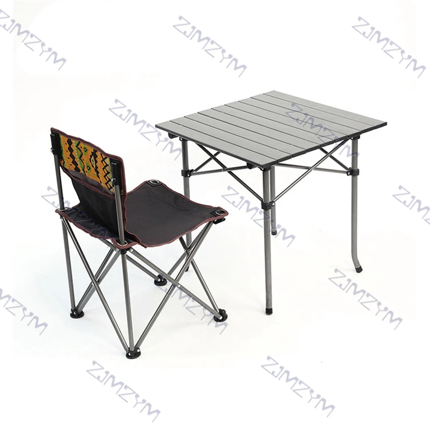 저렴한 캠핑 접이식 테이블 세트 야외 휴대용 접이식 테이블과 의자, 레저 바베큐 피크닉 테이블과 의자, 야외 가구