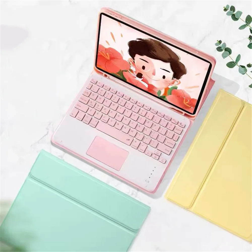 Умный чехол с клавиатурой Bluetooth для iPad Pro 11 2018 2020 2 го поколения защитный со слотом