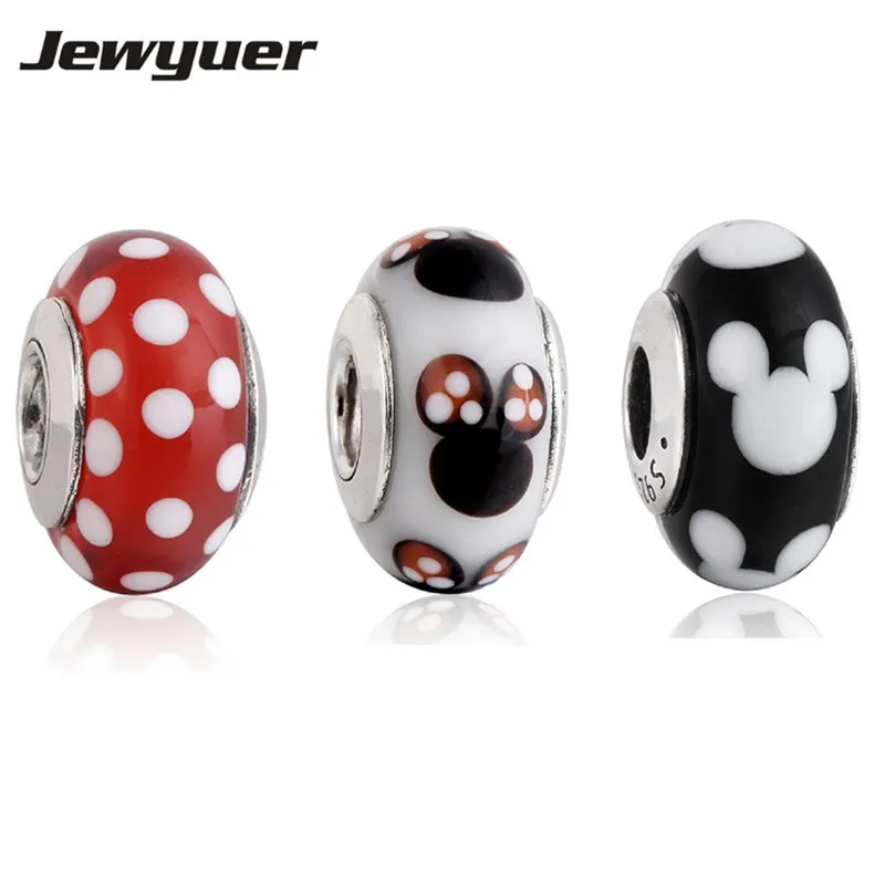 Серебряные бусины-подвески из муранского стекла bd115 | Украшения и аксессуары