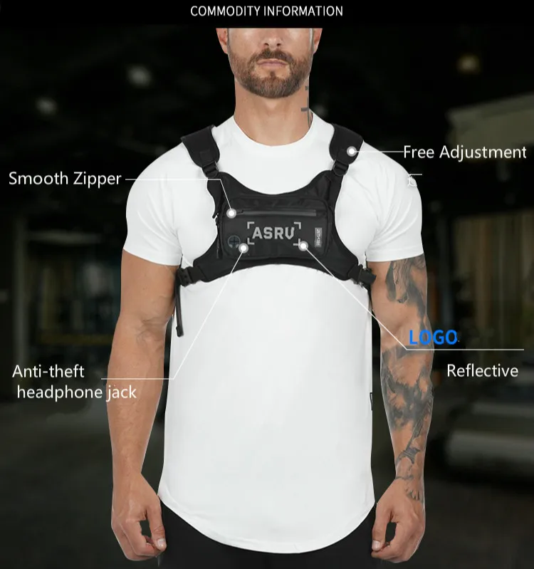 2020 черная тактическая нагрудная сумка унисекс для занятий спортом на открытом