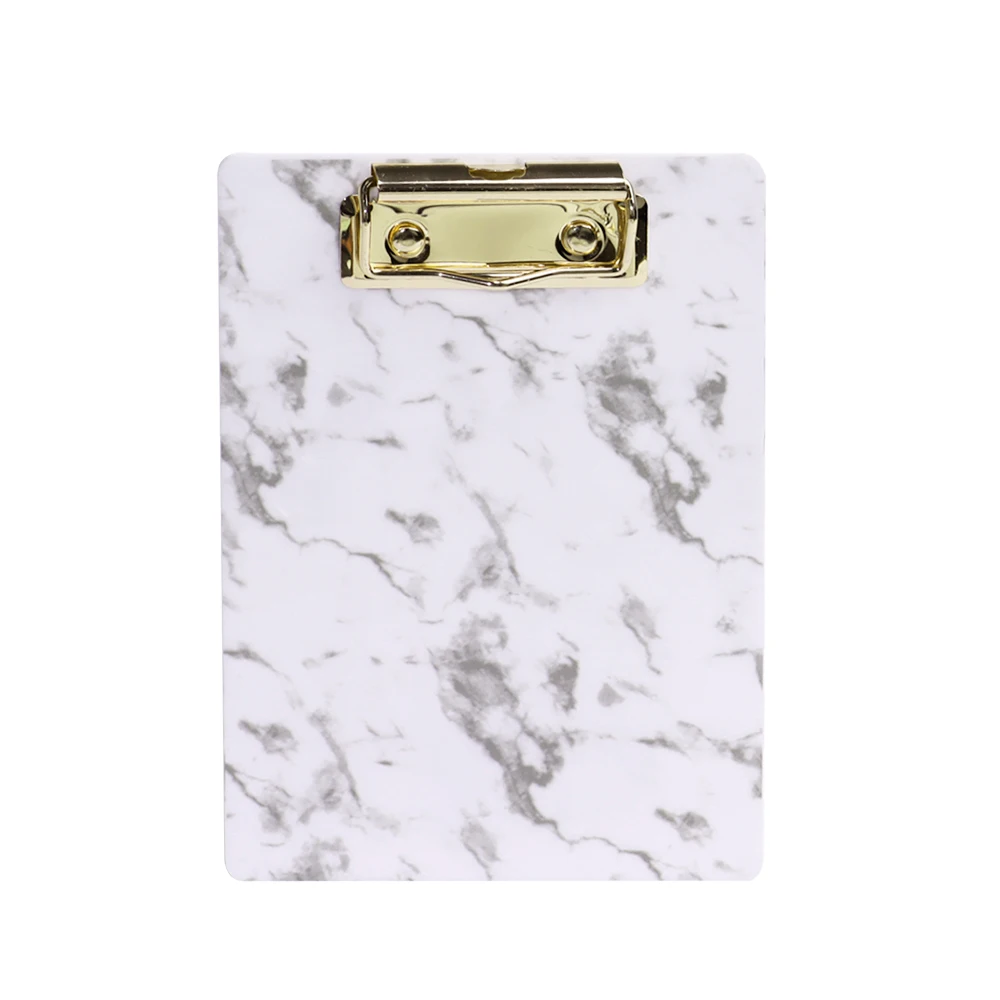 

Marble Gold Menu Clip And File Folder Can Be Hung With Clipboard 0.12in Thickness Clipboard Set Office Accessories