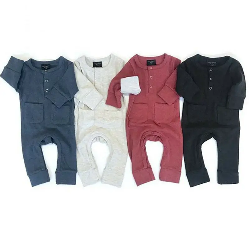 Детский комбинезон 2019 г. вязаный прочный с длинными рукавами для маленьких