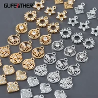 gufeather m1110jewelry accessories18k gold rhodium platedcopperzirconspass reachnickel freediy pendants jewelry10pcslot