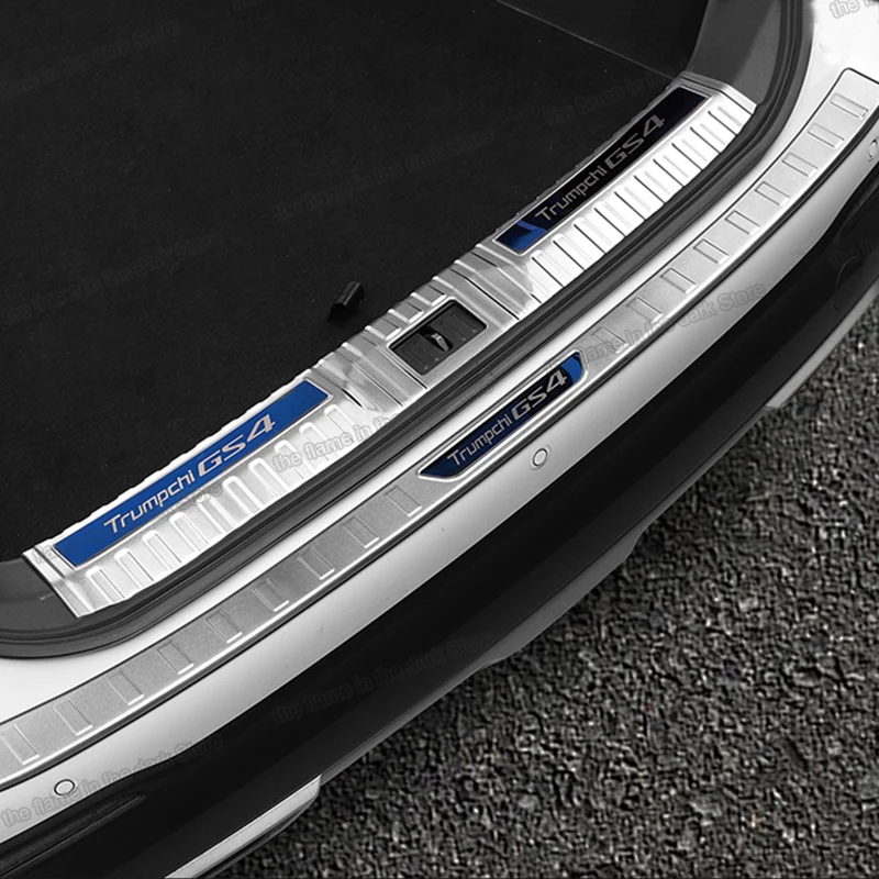

Lsrtw2017 Car Rear Door Trunk Sill Cover Guard Board Protector for Trumpchi Gac Gs4 2020 2021 2022 Accessories Auto Styling