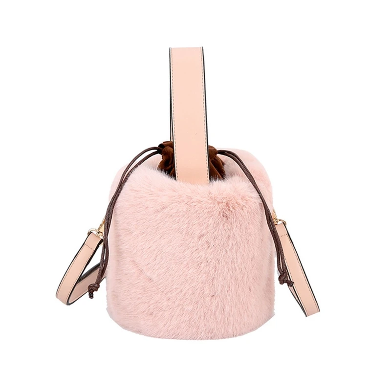 

Bucket Bag Handbag Fashion Faux Fur Winter Bags Women Shoulder Crossbody