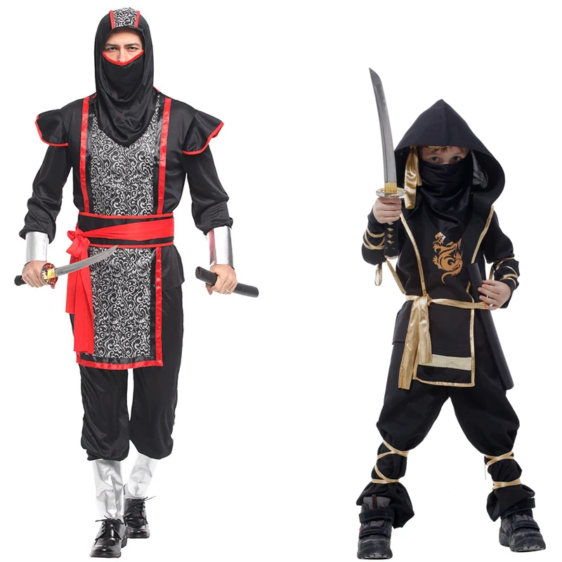 Костюм ниндзя для взрослых и детей праздничный костюм Пурим Хоккайдо