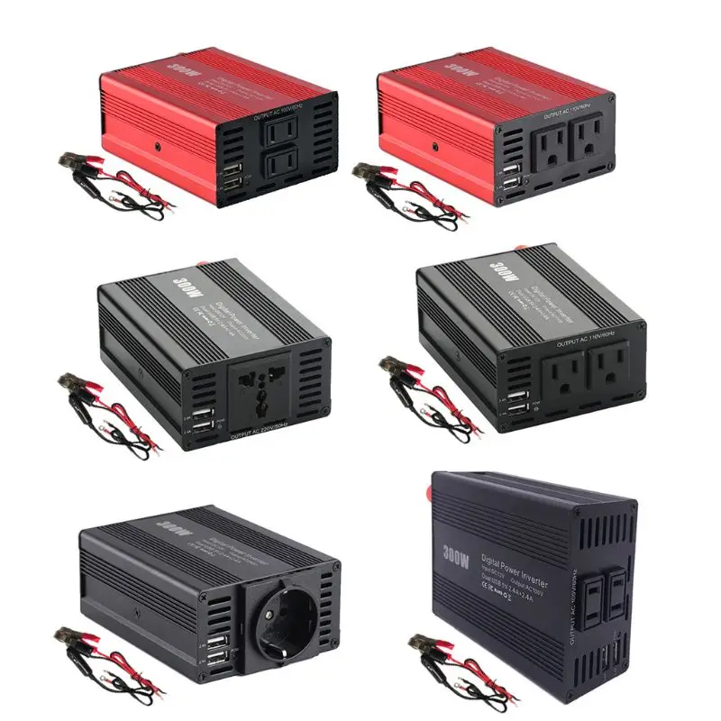 

300W Car Inverter DC12V to AC110V / 220V Cars Charger Power Inverters