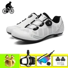 Велосипедная обувь для шоссейного велосипеда, SPD-SL педалей с солнцезащитными очками, дышащая самоблокирующаяся велосипедная обувь
