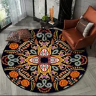 200 см модная богемная Мандала классический цветочный этнический стиль гостиная спальня подвесная корзинка на стул круглый напольный коврик