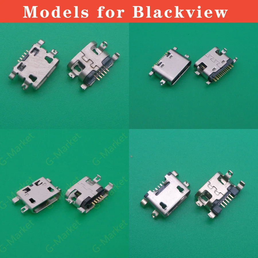 2 шт. разъем Micro USB зарядное устройство порт для зарядки ремонтные детали Blackview A60 Pro
