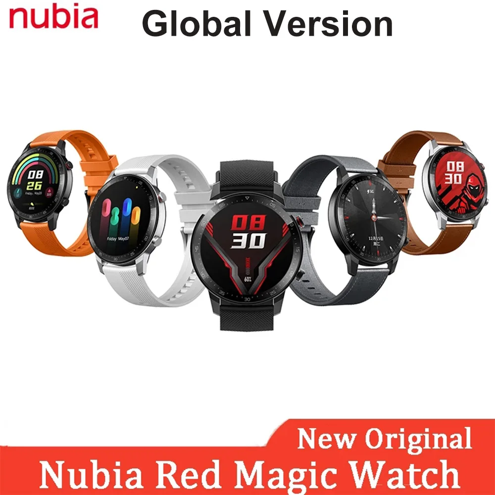 Оригинальные Смарт часы ZTE Nubia Red Magic GT 1 ГБ 8 4 01 дюйма Snapdragon 8909 Вт спортивный