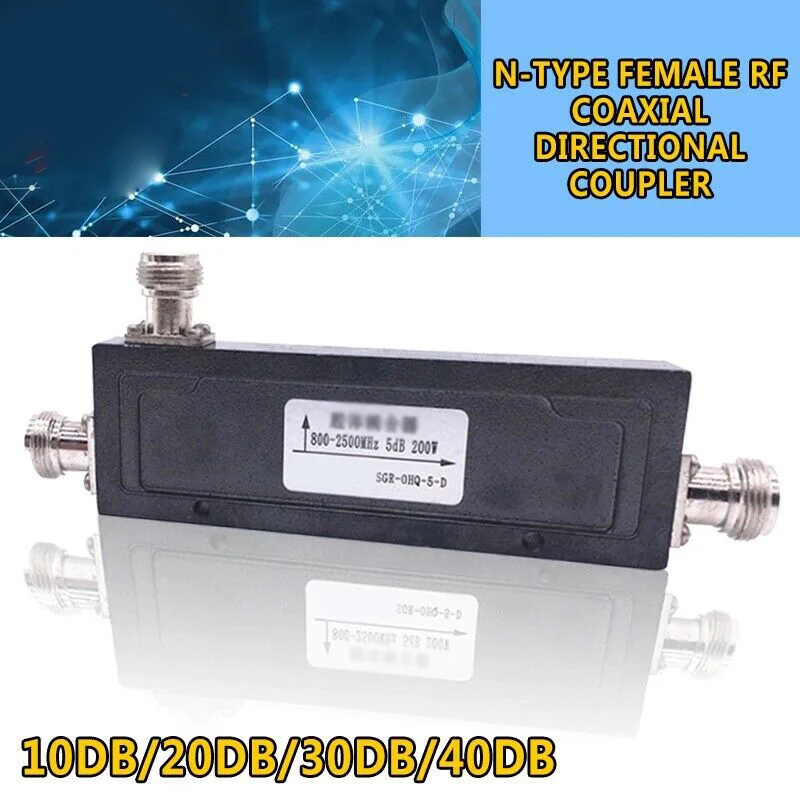 N type RF коаксиальный направленный соединитель соединителя адаптер 800 2500MHz 200W