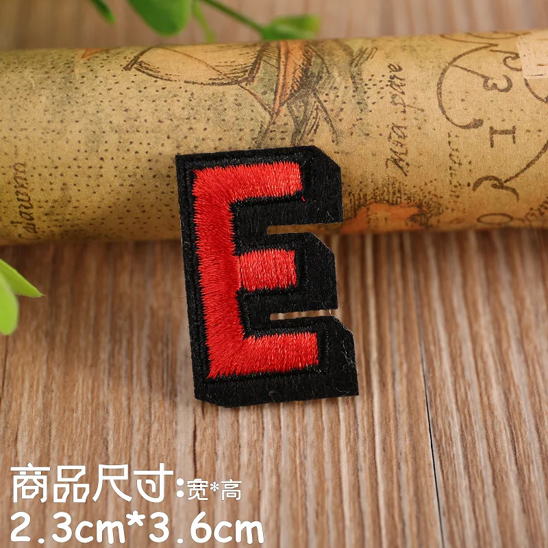colour cartoon English Alphabet Letter PATCHES Iron On Embroidered Patch For Clothing Badge Paste kid boy Clothes Bag Pant | Дом и сад