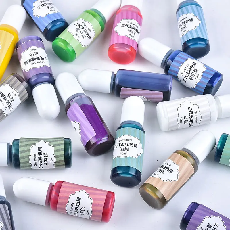 

Цветная эссенция без запаха, цветной кристаллический клей ручной работы, сделай сам, наполняющий материал, тон окрашивание, пигмент