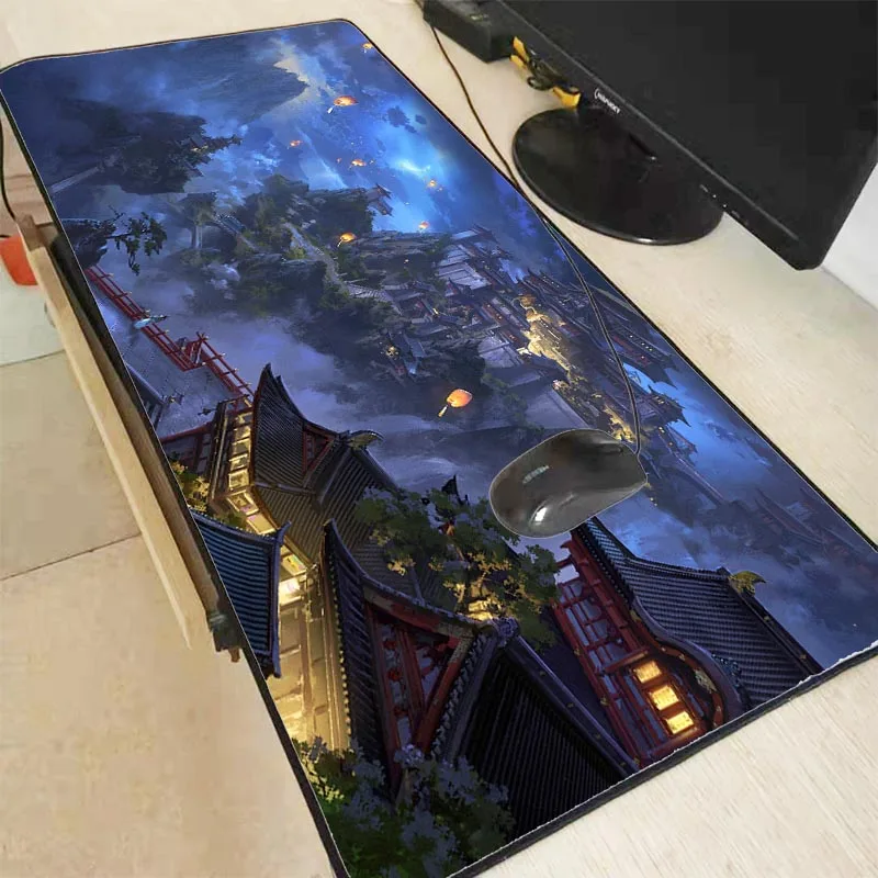 

Mairuige Fantasy Scenery Speed Large Gaming Mouse Pad Gamer Lock Edge Mouse Keyboards Mat Big Desk Mousepad for CSGO Dota 2 LOL