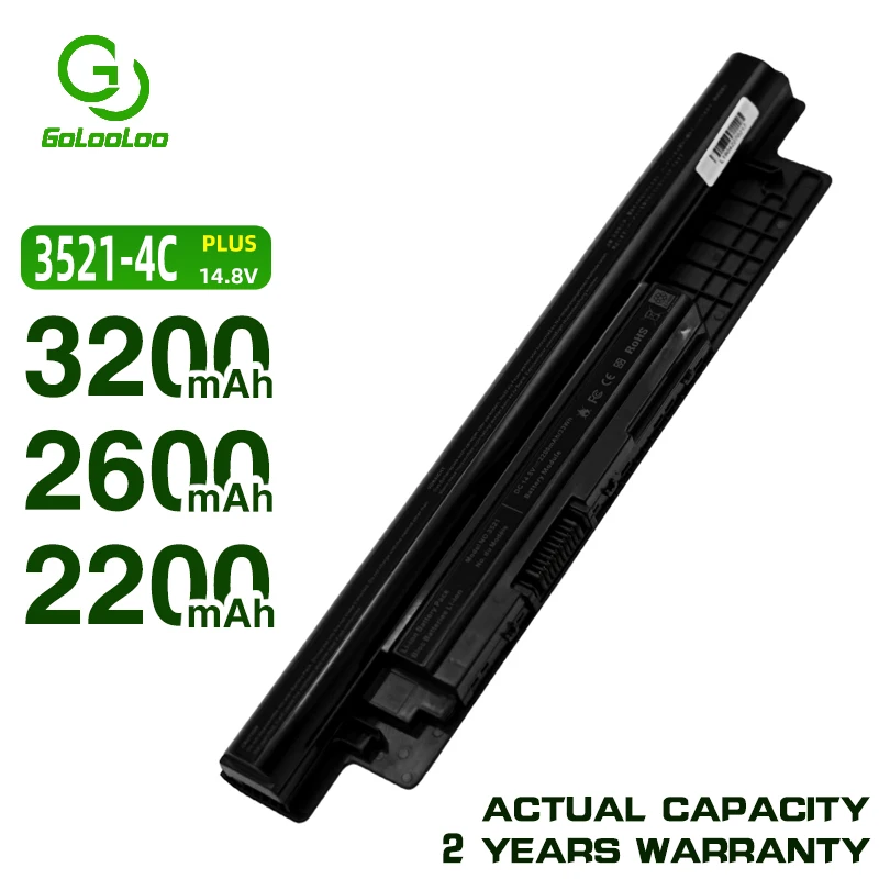 Golooloo 14 4 v ячейки 2200MaH аккумулятор для ноутбука DELL Inspiron 3421 3721 5421 5521 5721 3521 Vostro 5537 2421