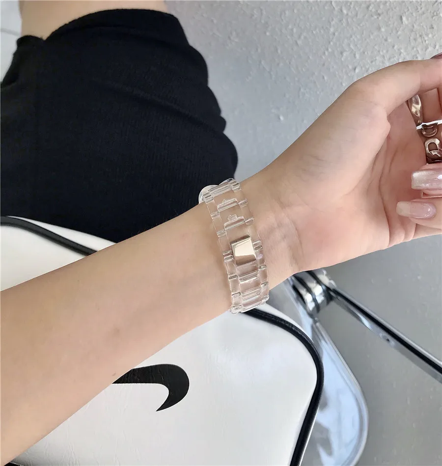 Fashion Luxury Bracelet for Apple Watch Series 6 5 4 3 2 1 SE Watchband for Iwatch 38 40 42 44MM Women Band Accessories