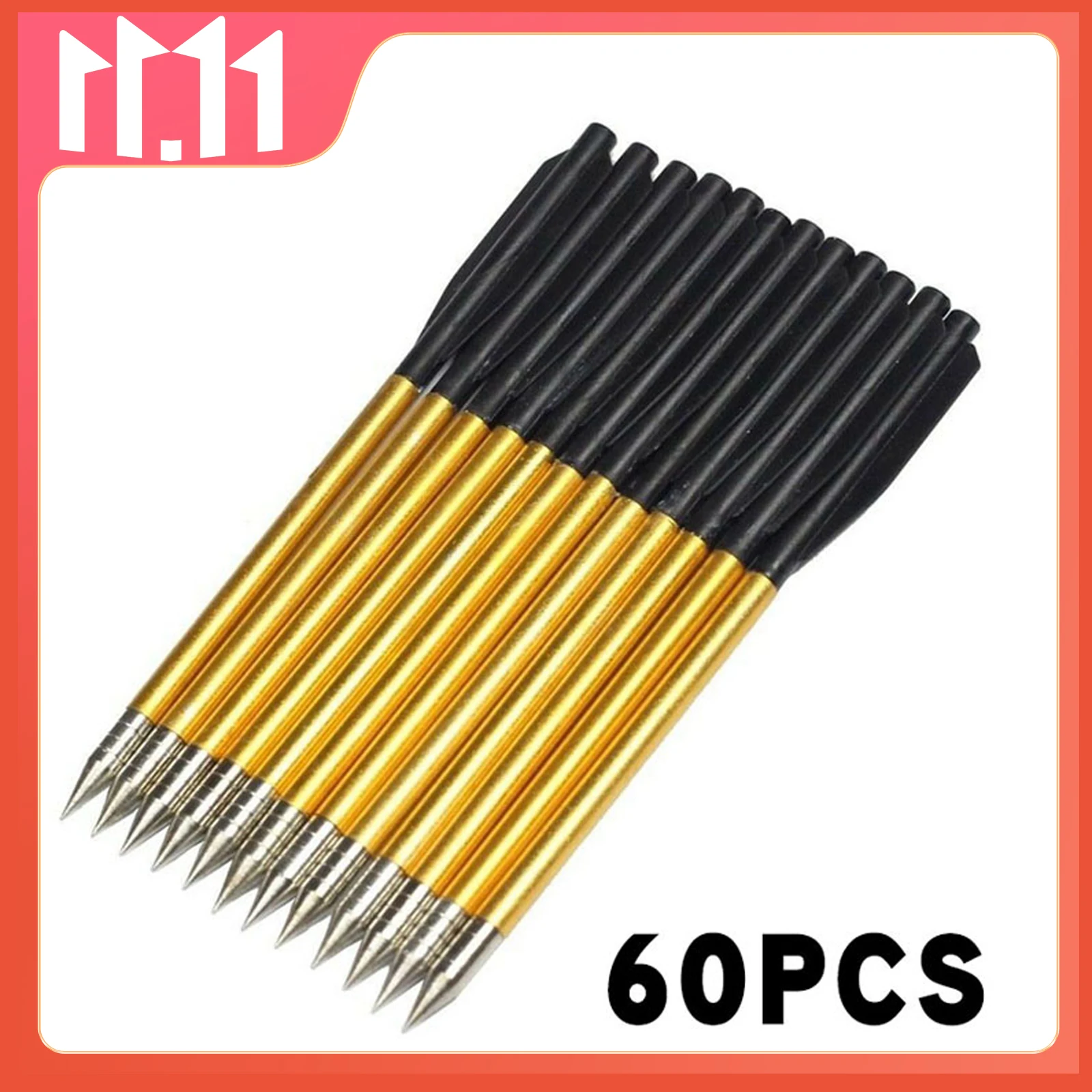 Стрелы для стрельбы из лука стрелы мини-арбалета золотистые алюминиевые болты 6 2