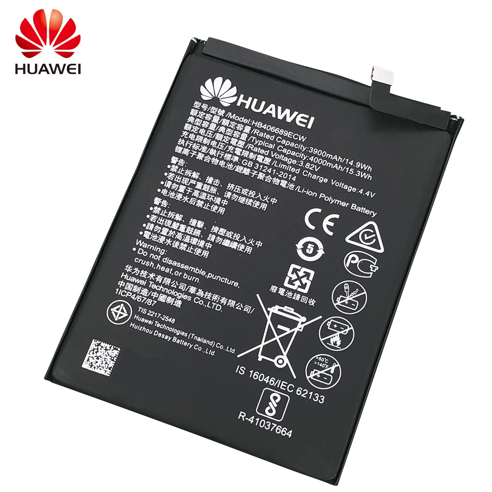 Оригинальный аккумулятор Y7 Prime для телефона Huawei батарея 1/2/2/LX23 Enjoy 7 plus HB406689ECW TL10A