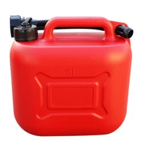 5l car fuel tank can spare plastic petrol gas container anti static fuel carrier with pipe for car travel