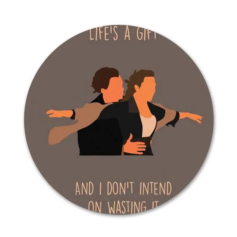 

titanic movie Badge Brooch Pin Accessories For Clothes Backpack Decoration gift