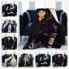 3d-одеяло Майкла Джексона, Фланелевое мягкое удобное покрывало для кровати, для дивана, всесезонное теплое одеяло для гостинойспальниофиса