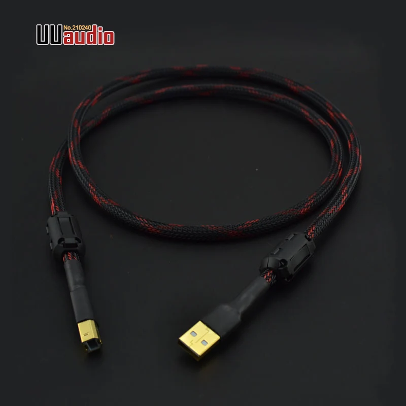 Высококачественное двойное магнитное кольцо A-B USB-кабель/Canare L-4E6S Audio-кабель для