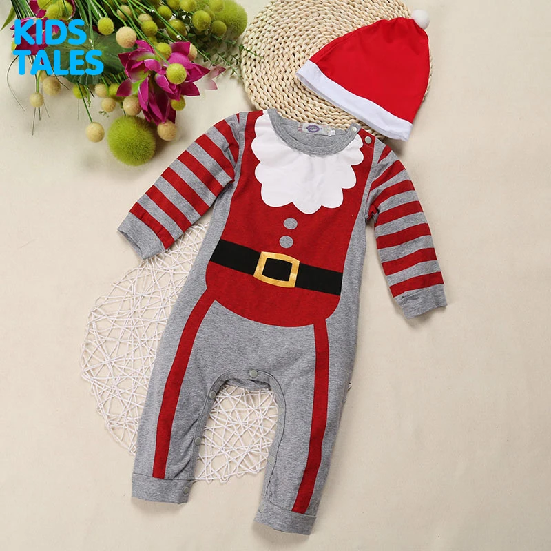 

2017 Christmas Baby Boys Rompers 2015 New Year Green X'mas Outfits With Foot Cap Suits Cute Baby Clothes Bebe Jumpsuits Overalls