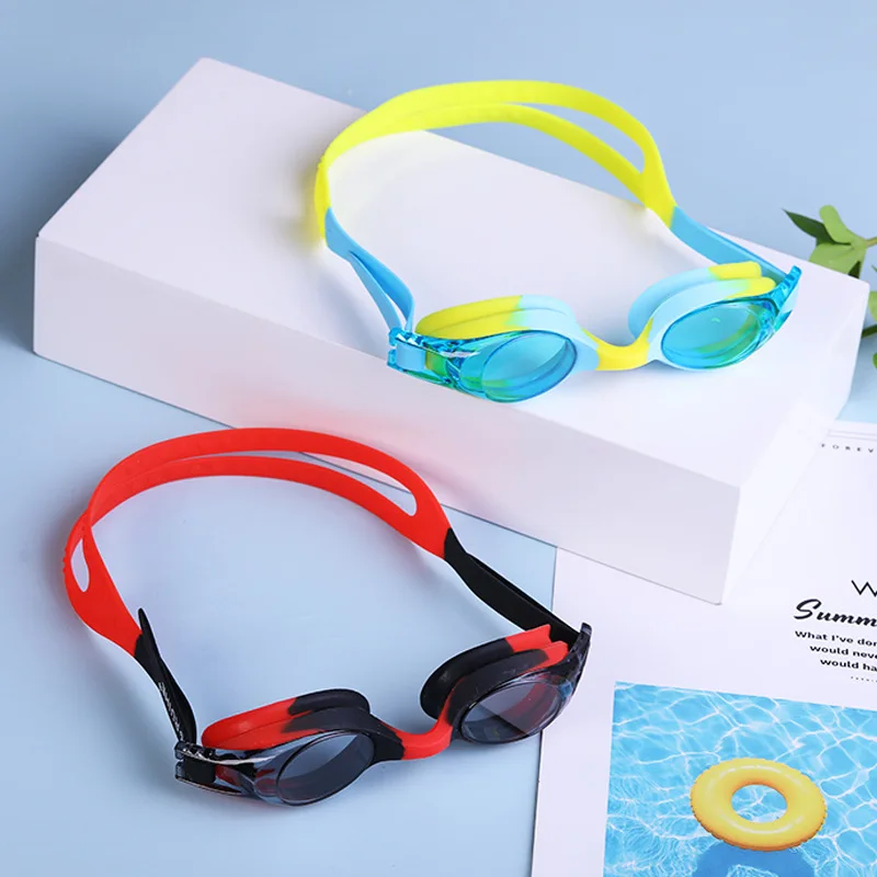 

Adjustable Children Kids Waterproof Silicone Pool Goggles Anti Fog UV Protection Swimming Glasses Eyewear Eyeglasses with Box