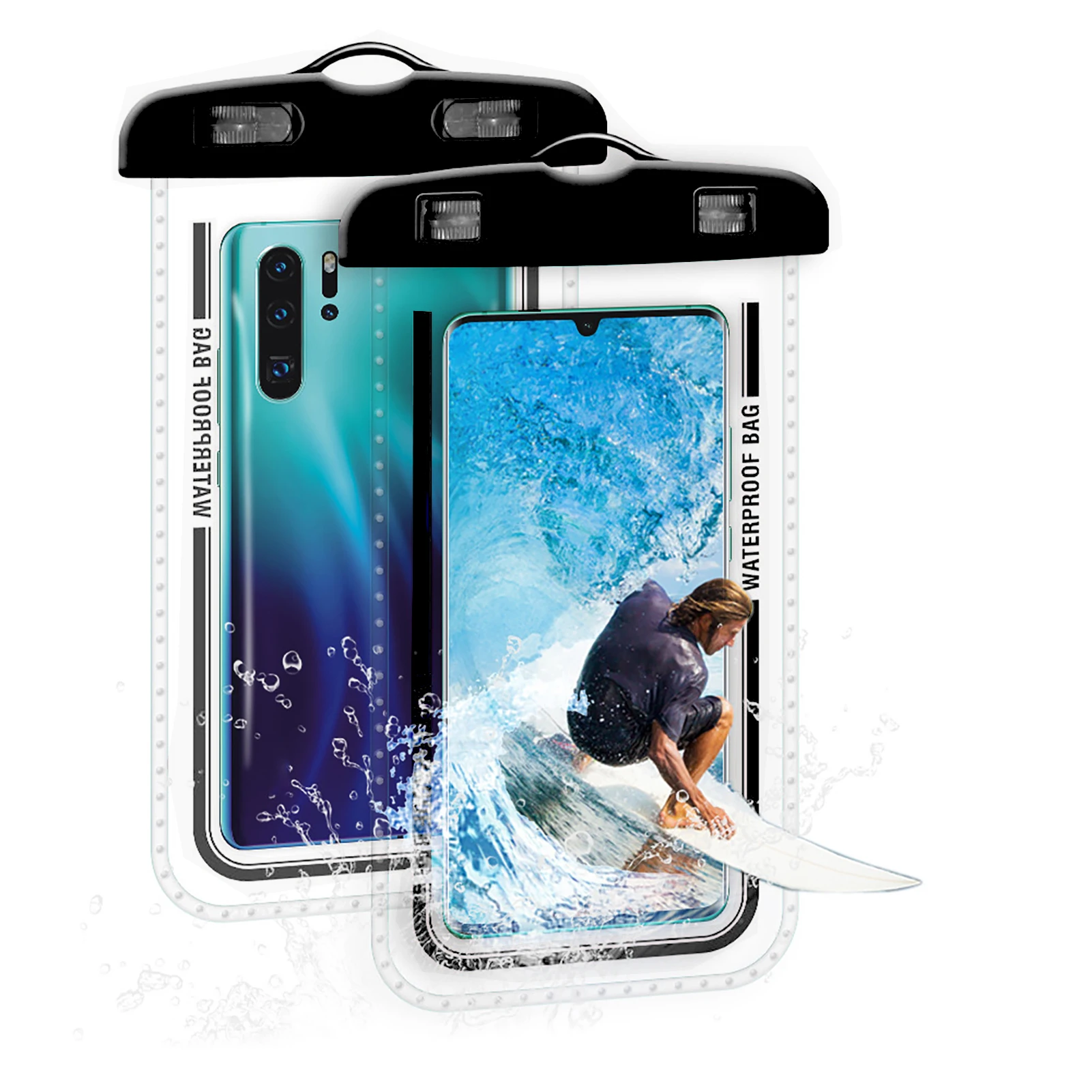 

7.2 inch Mobile Phone Waterproof Bag Universal Diving Drift Beach Pool Swimming Pouch Portable Underwater Dry Bag Case Cover